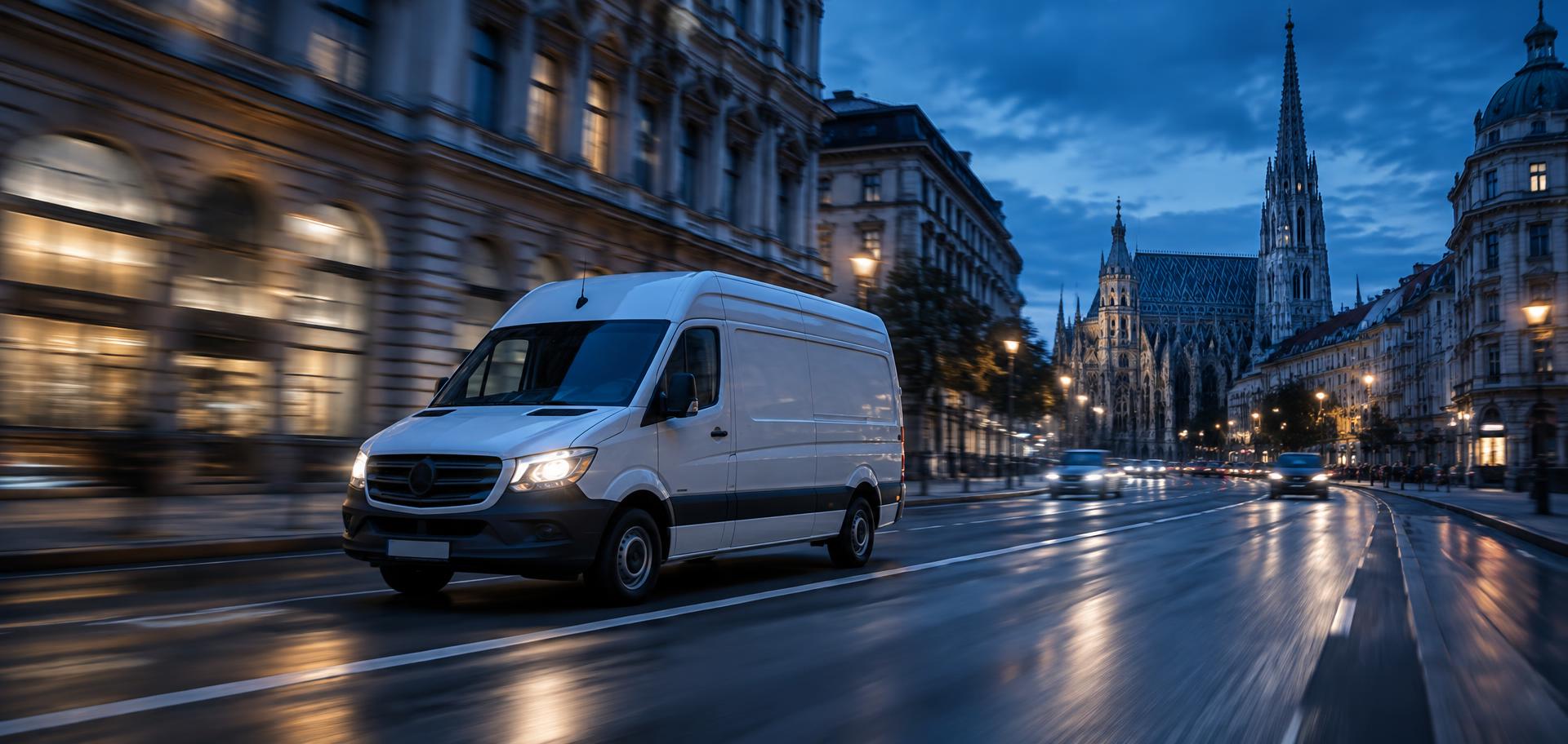 Lieferwagen in Wien